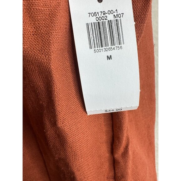 Old Navy Women's Linen-Blend Mini Shift Dress in Gingerspice Size Medium NWT - Picture 5 of 10